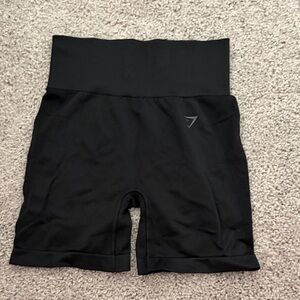Gymshark Black High-Waist Bike Shorts